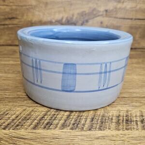 Louisville Stoneware Pottery Blue Grey small mixing cereal soup bowl